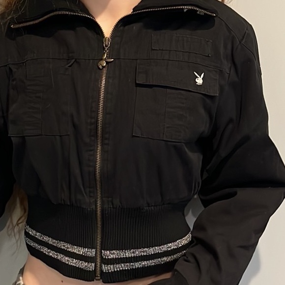 Vintage💥PLAYBOY Bomber Jacket - Picture 6 of 16